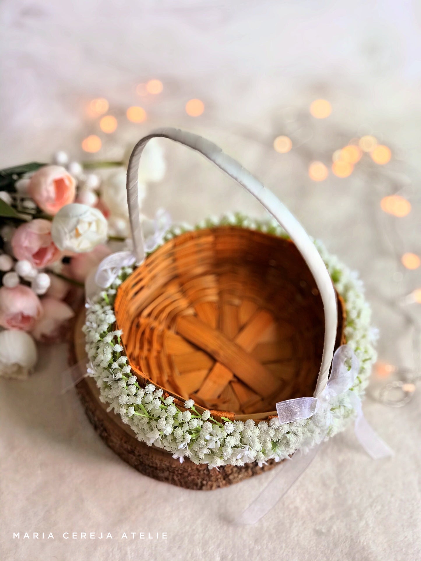 Cesta florista Gypsophilas